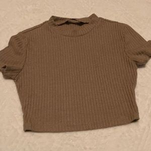 Cute brown-tan crop top